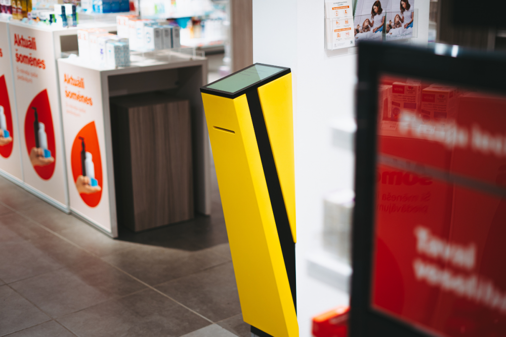 Hansab Leyline ergonomisks kiosks Apotheka