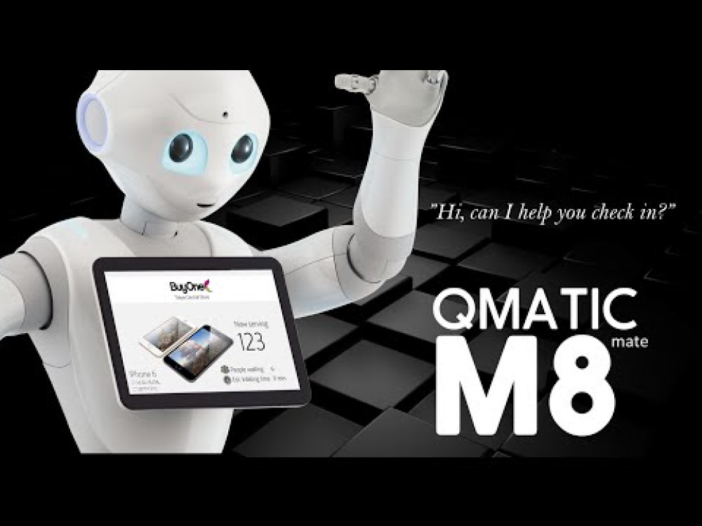 Embedded thumbnail for Hansab partneris Qmatic integrē pirmo humanoīda robotu klientu pieredzes uzlabošanai