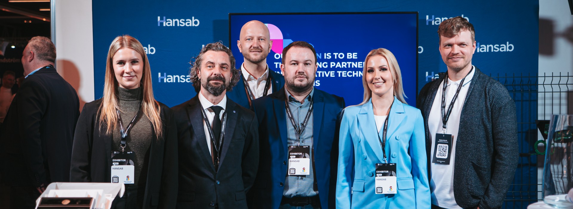 Hansab pārdošanas komanda Baltijas Drošības konferencē