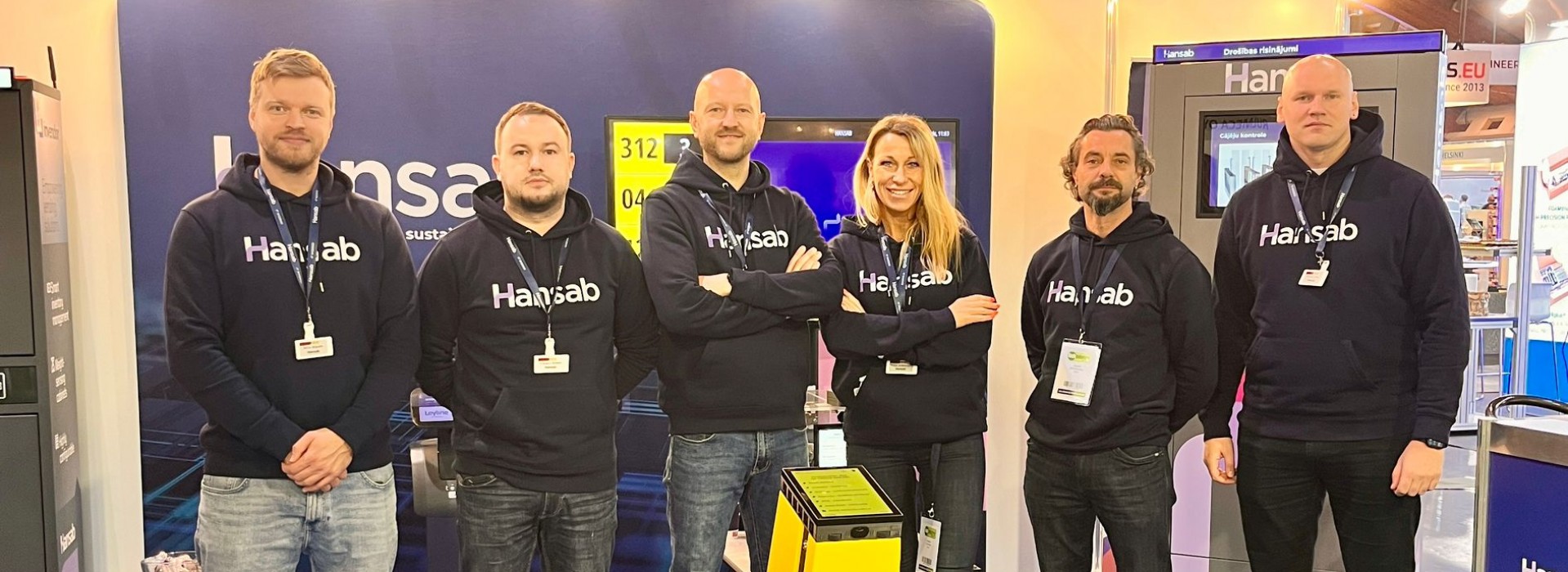 Hansab pārdošanaskomanda izstādē TechIndustry 2024